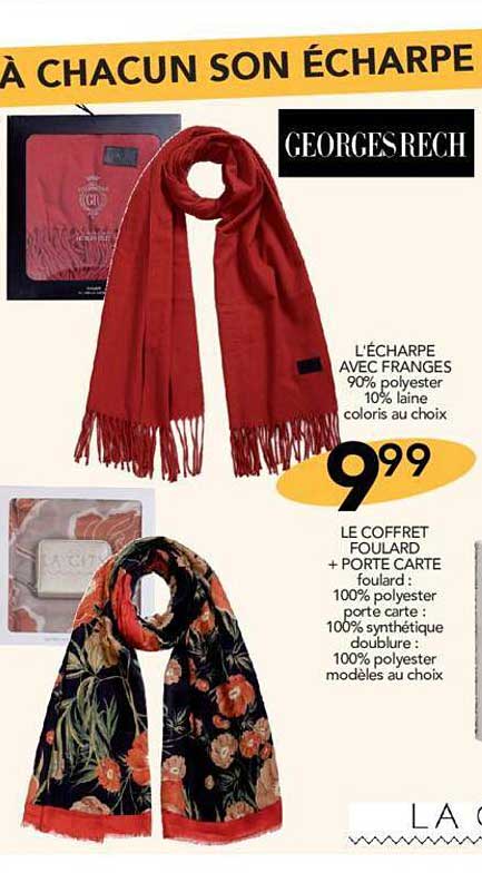 L'écharpe Avec Franges, Le Coffret Foulard + Porte Carte