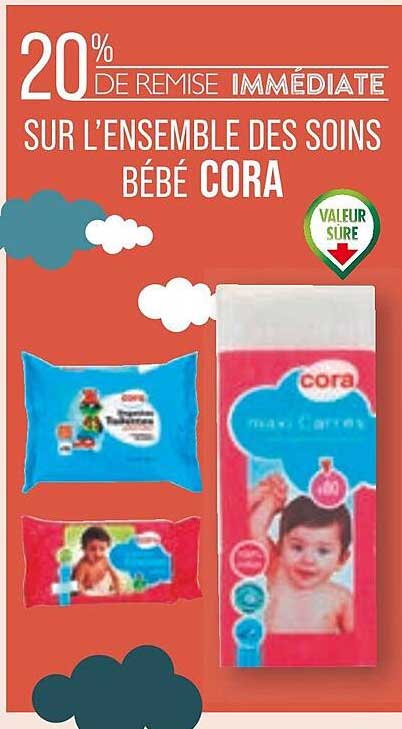 l'ensemble des soins bébé cora