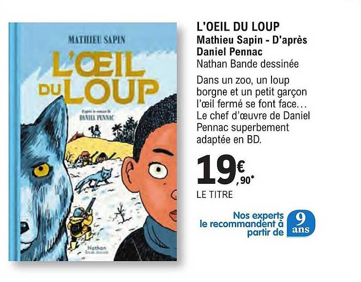 l'oeil du loup mathieu sapin - d'aprés daniel pennac