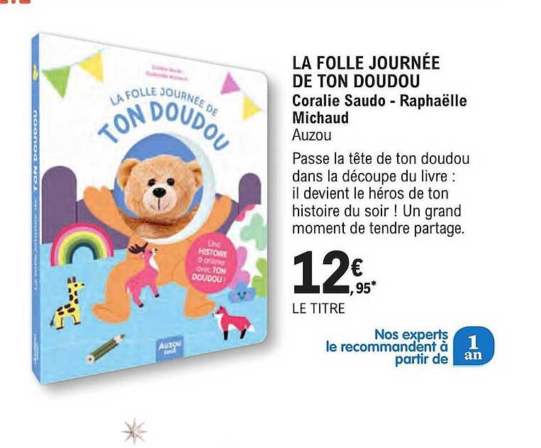 la folle journee de ton doudou coralie saudo - raphaelle michaud