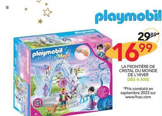 la frontière de cristal du monde de l'hiver playmobil