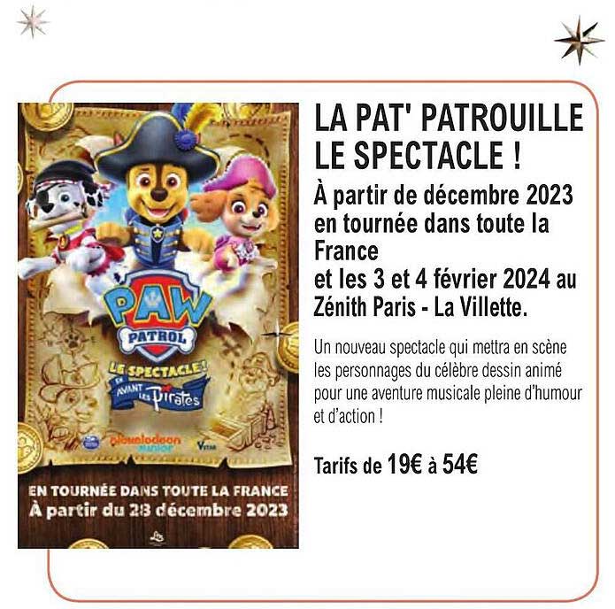 la pat' patrouille le spéctacle !