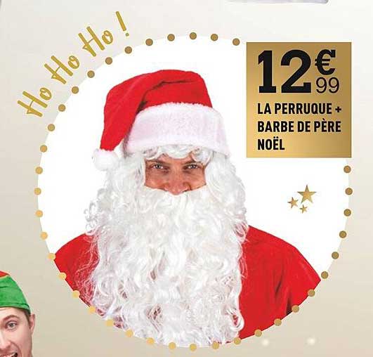 La Perruque + Barbe De Père Noël