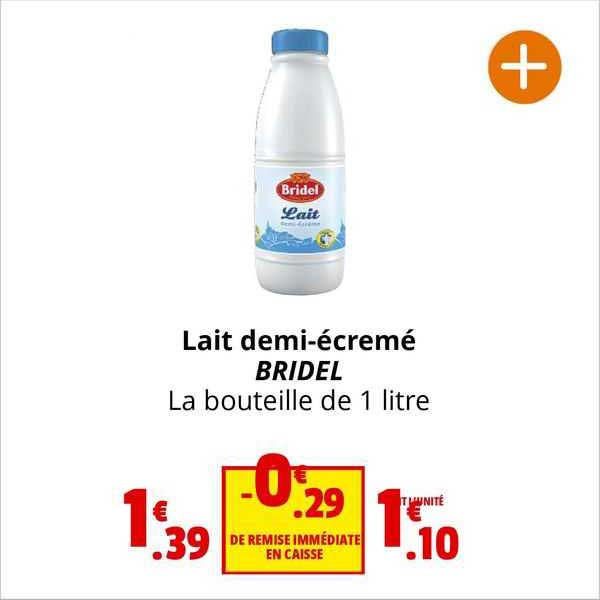 lait demi-écrémé bridel