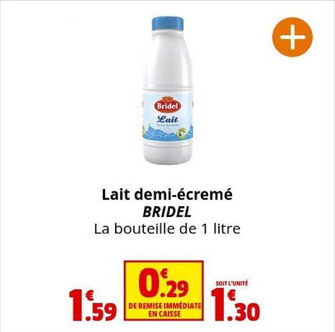 lait demi-écrémé bridel