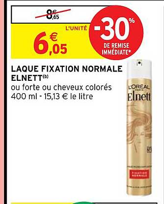 laque fixation normale elnett