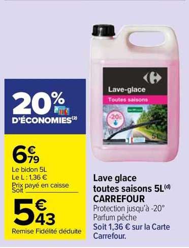 lave glace toutes saisons 5l carrefour