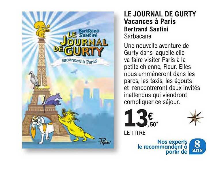 le journal de gurty vacances à paris bertrand santini