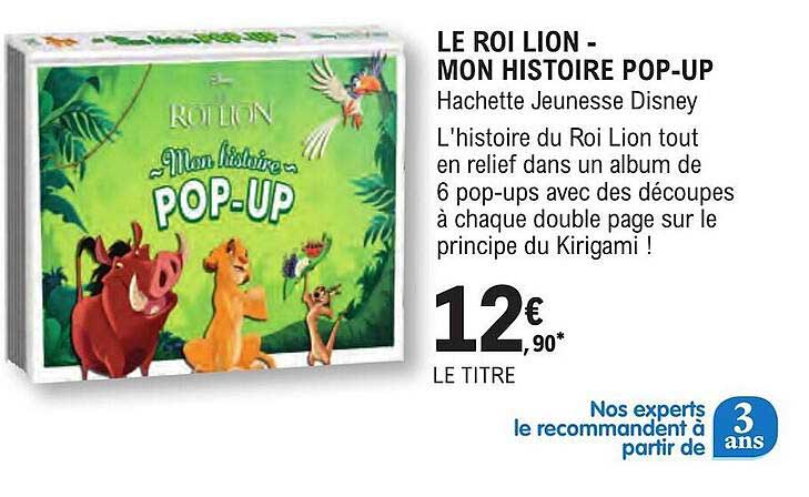 le roi lion - mon histoire pop-up