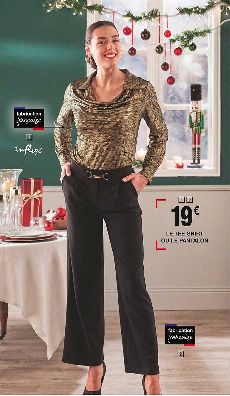 le tee-shirt ou le pantalon influx