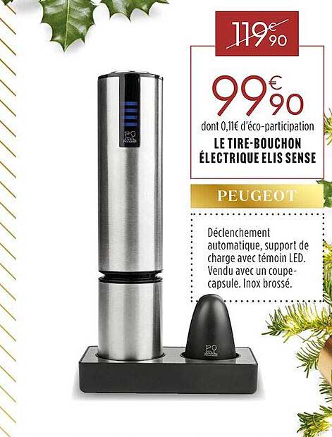 le tire-bouchon électrique elis sense