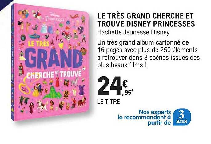 le très grand cherche et trouve disney princesses