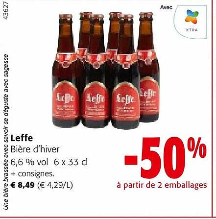 leffe bière d'hiver 6,6% vol