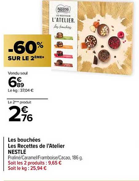 les bouchées les recettes de l'atelier nestlé