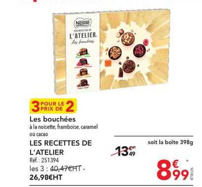 les bouchées les recettes de l'atelier