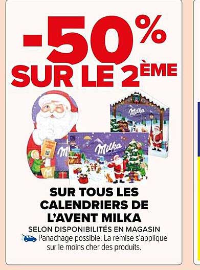 les calendriers de l'avent milka