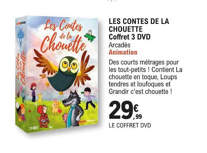 les contes de la chouette - coffret 3 dvd