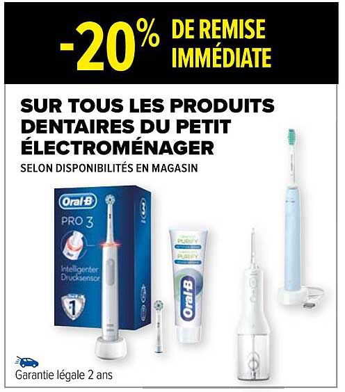 les produits dentaires du petit électroménager oral-b