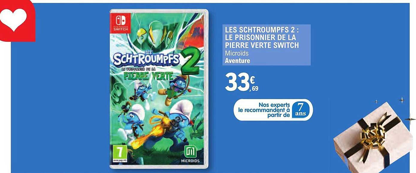 les schtroumpfs 2 : le prisonnier de la pierre verte switch