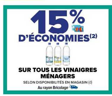 les vinaigres ménagers