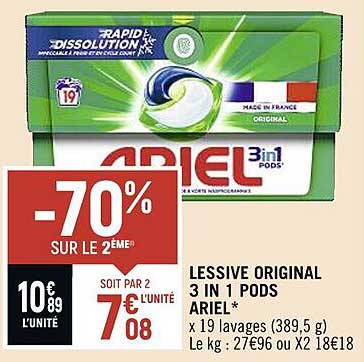 Lessive Original 3 In 1 Pods Ariel