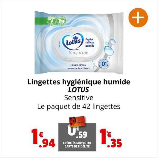 lingettes hygiéniques humide lotus