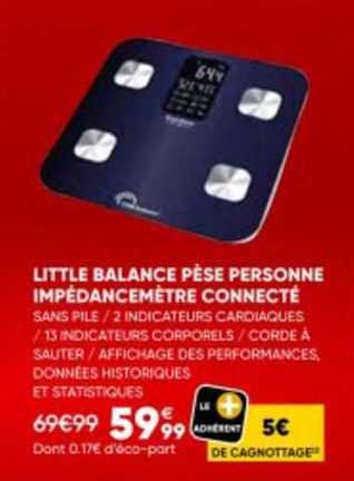 little balance pèse personne impédancemètre connecté