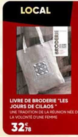 livre de broderie "les jours de cilaos"