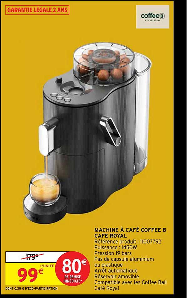 machine à café coffee b café royal