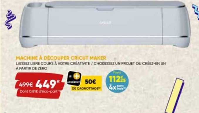 machine à découper cricut maker