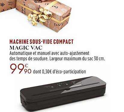 machine sous-vide compact magic vac