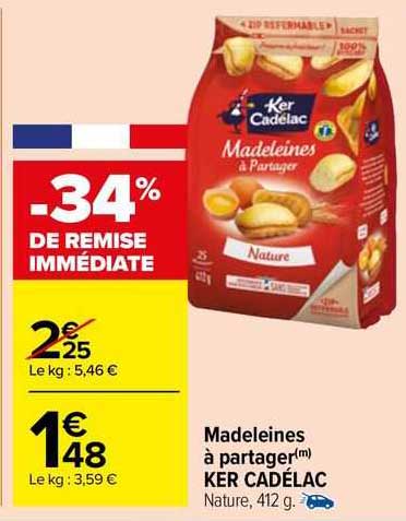 madeleines à partager ker cadélac