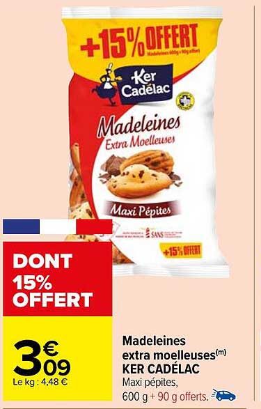 madeleines extra moelleuses ker cadélac