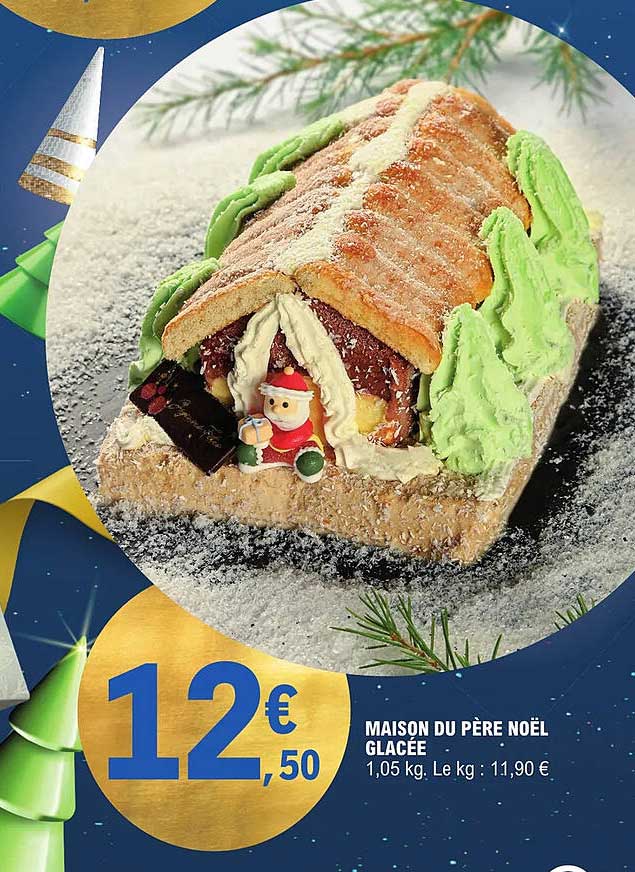 maison du père noël glacée