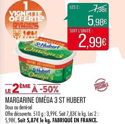 margarine oméga 3 st hubert