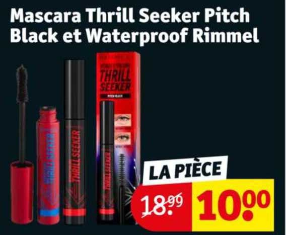 mascara thrill seeker pitch black et waterproof rimmel