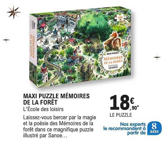 maxi puzzle mémoires de la forêt l'école des loisirs