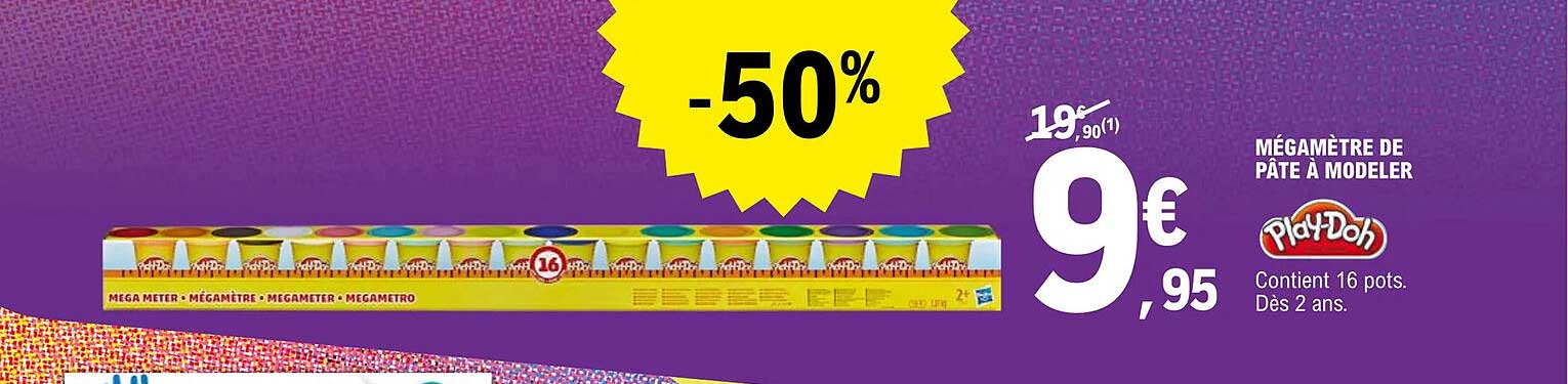 mégamètre de pâte à modeler play-Doh