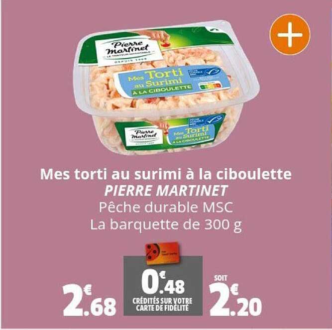 mes torti au surimi à la ciboulette pierre martinet