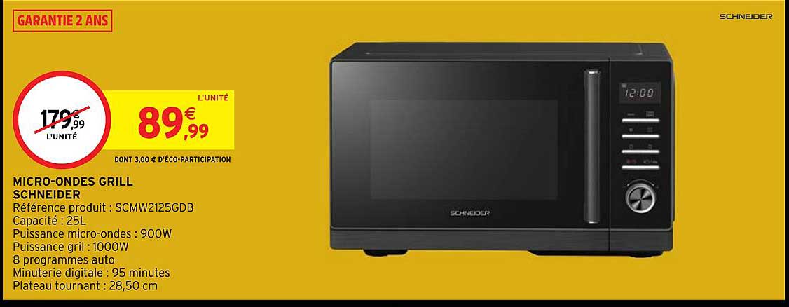 micro-ondes grill schneider