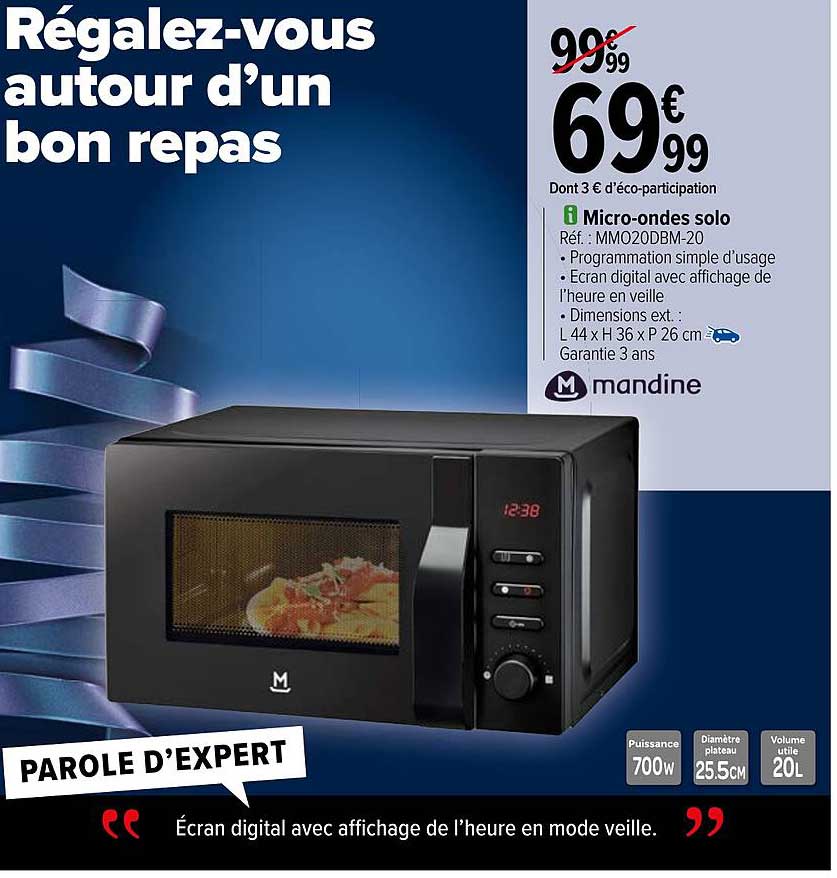 micro-ondes solo mandine