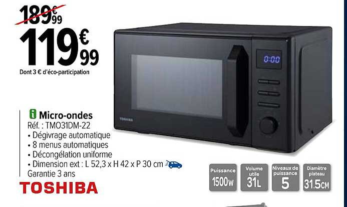 micro-ondes toshiba