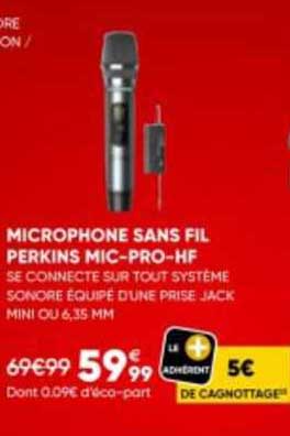 microphone sans fil perkins mic-pro-hf
