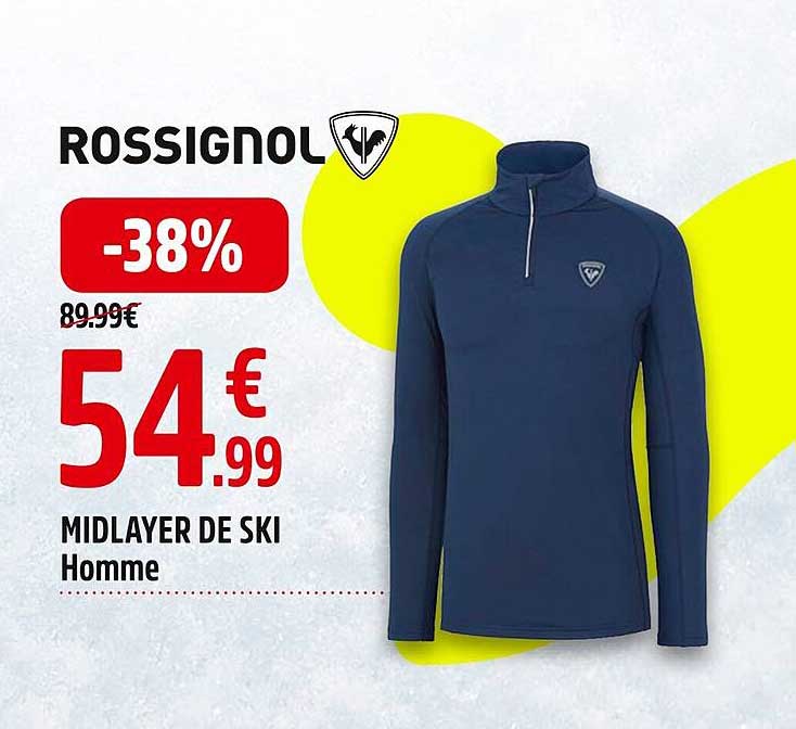 midlayer de ski homme rossignol
