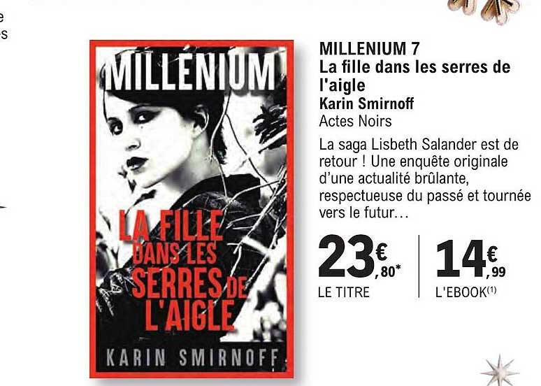 millenium 7 - la fille dans les serres de l'aigle - karin smirnoff