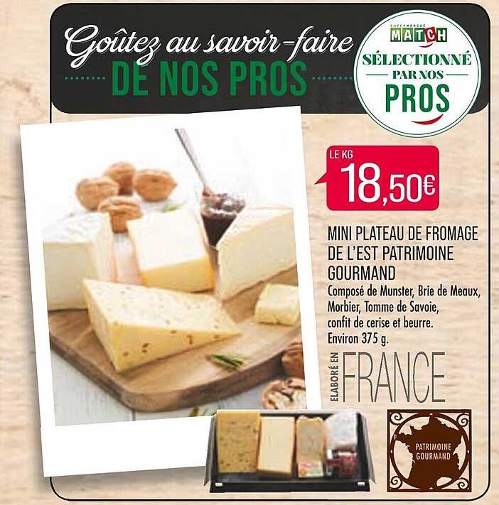 mini plateau de fromage de l'est patrimoine gourmand