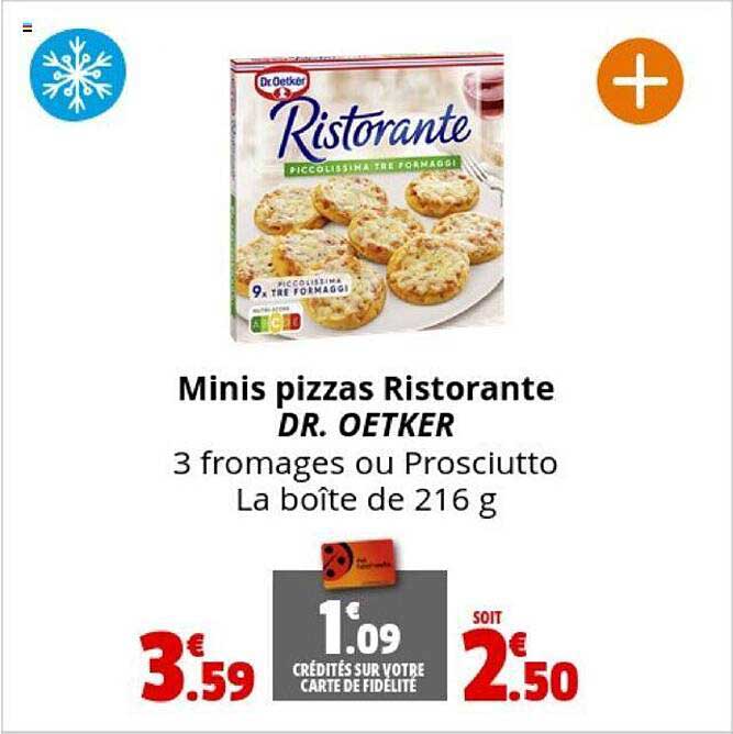minis pizzas ristorante dr. oetker