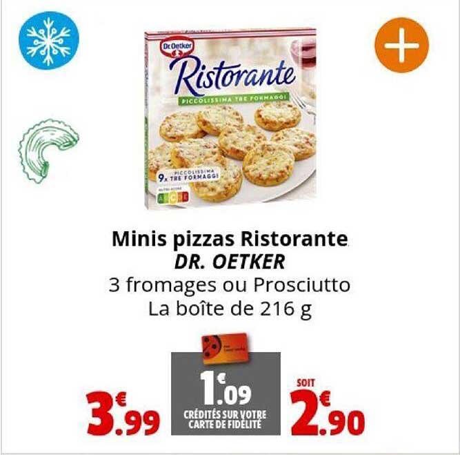 minis pizzas ristorante dr. oetker