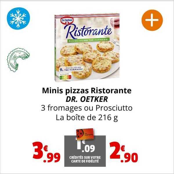 minis pizzas ristorante dr. oetker
