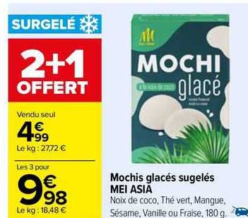 mochis glacés surgelés mei asia